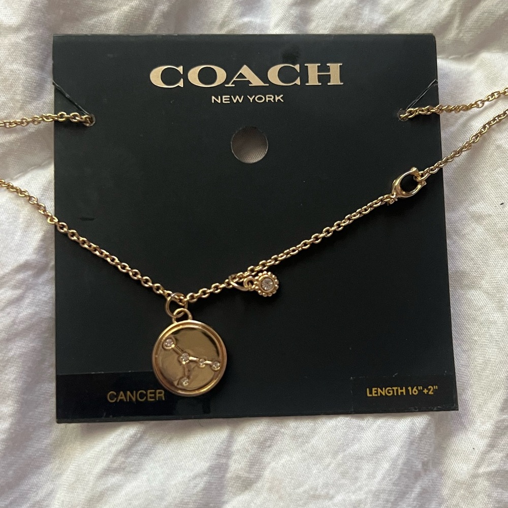Coach Gold Medallion Necklace
